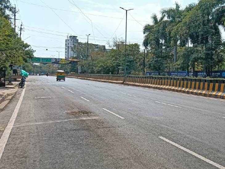 रविवार को ऐसा था वायएन रोड का नजारा।