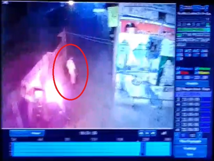 दुर्ग हटरी बाजार में आग लगाकर जाता आरोपी - Dainik Bhaskar