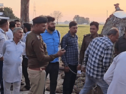 ਪੁਲਿਸ ਪਿੰਡ ਗਗਨਨਾ, ਦੋਸ਼ੀ ਬੇਟੇ ਦਾ ਆਤਮਾਂ ਵਿੱਚ ਨਹਿਰ ਪਹੁੰਚੀ.