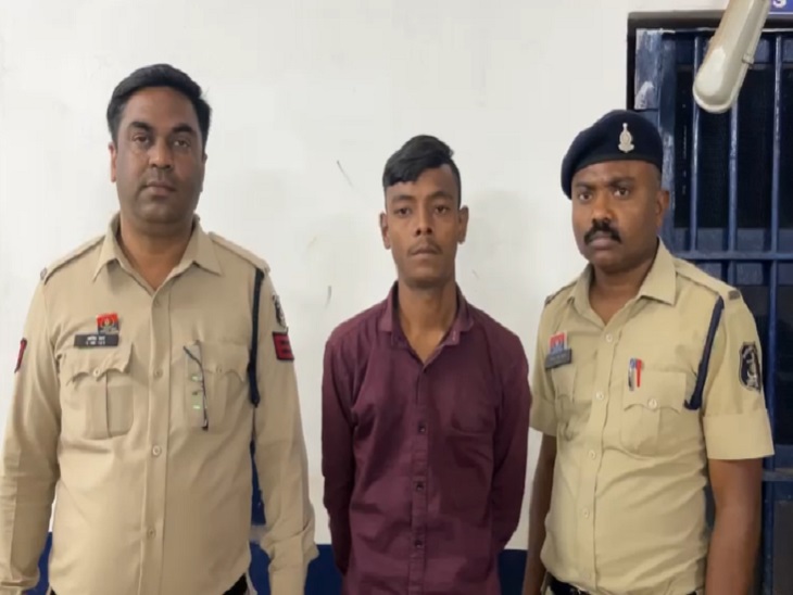 पुलिस की गिरफ्त में आरोपी नानू