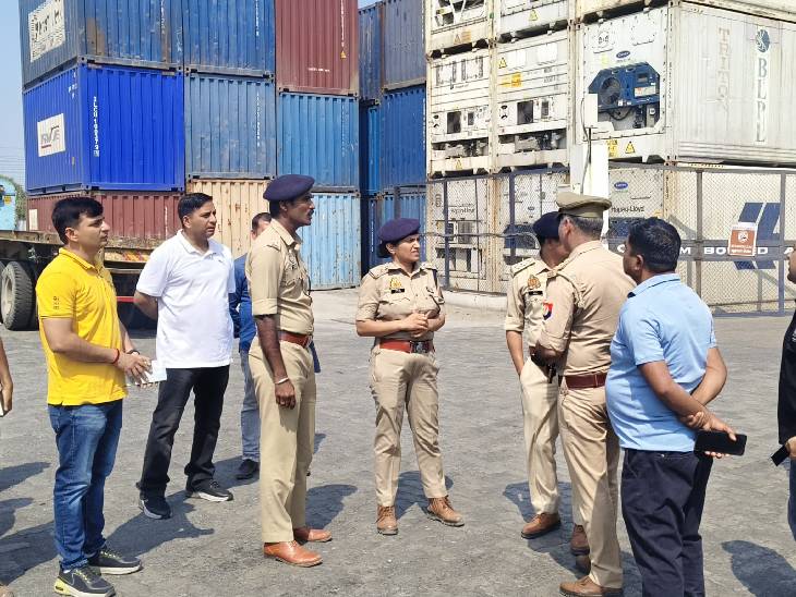 Goods worth Rs 4 crore kept in a container were stolen from the ...