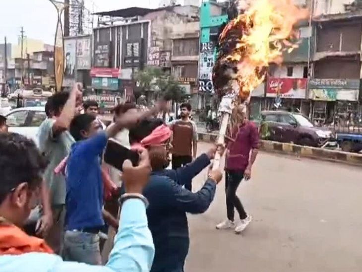 भिलाई में बिहार दिवस कार्यक्रम का विरोध हुआ।