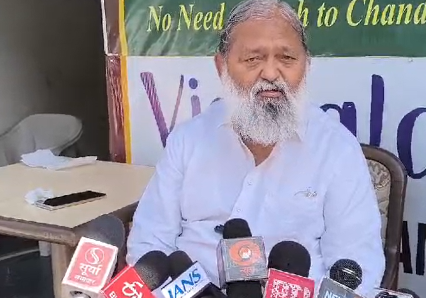 ਅਨਿਲ ਵਿੱਜ ਨੇ ਕੇਜਰੀਵਾਲ ਨੂੰ ਵੀ ਤਾਇਨਾਤੀ ਕੀਤੀ ਹੈ