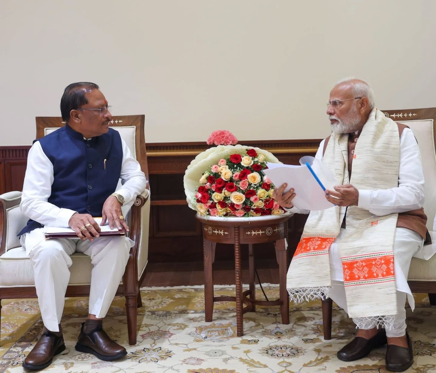 सीएम साय ने कुछ दिनों पहले दिल्ली में पीएम मोदी से की थी मुलाकात।