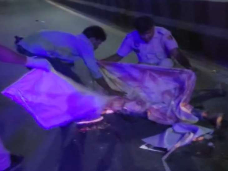 A bike rider died after being crushed by a pickup truck in Jaipur ...