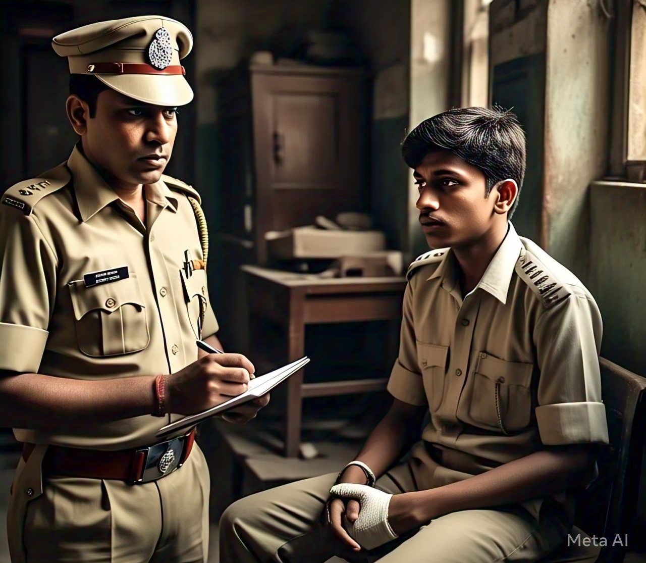 पुलिस ने घर में मौजूद प्रवीण नाम के एक युवक से भी पूछताछ की। -मू मेटा एआई से।