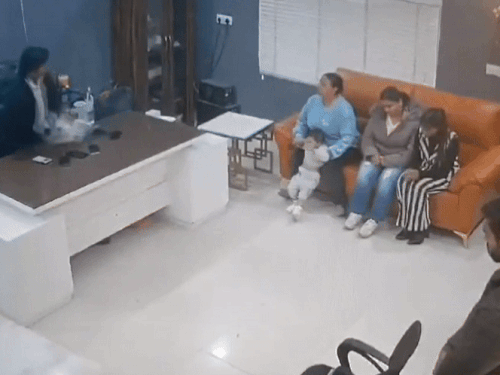 ਬਾਜਿੰਦਰ ਪਾਦਰੀ ਦੇ ਹਮਲੇ ਦਾ ਸੀਸੀਟੀਵੀ.