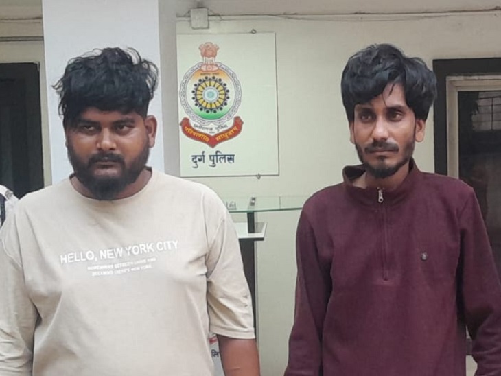पुलिस की गिरफ्त में दीपक ठाकुर और राजा साहू
