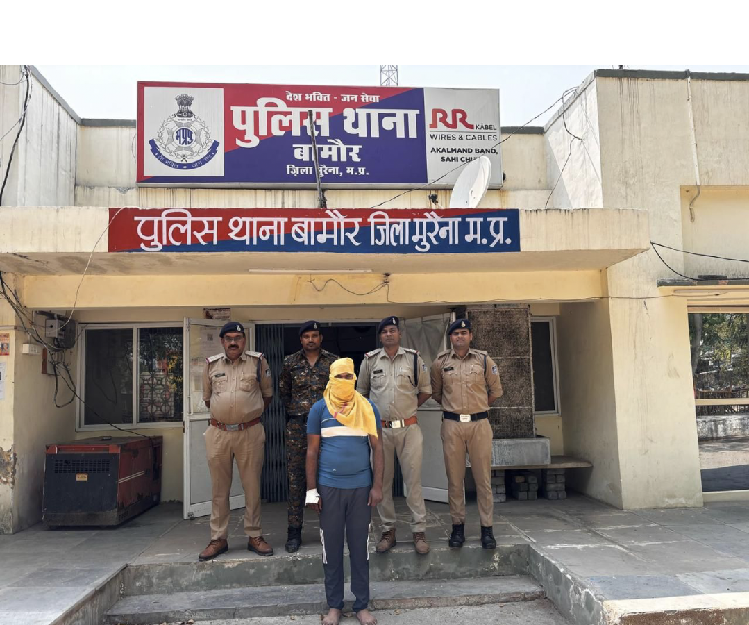 पुलिस की गिरफ्त में आरोपी लखन कुशवाहा