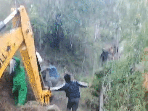 सिरमौर के राजगढ़ में सड़क को लेकर दो गुट एक दूसरे दूसरे पर डंडे बरसाते हुए।