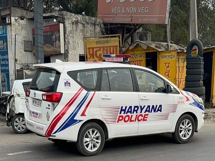 सूचना के बाद मौके पर पहुंची पुलिस टीम।