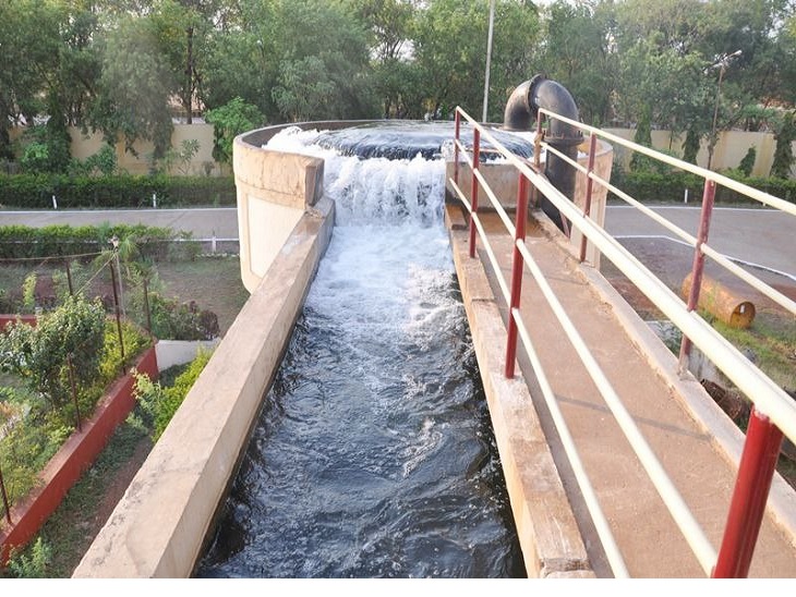 जल शोधन संयंत्र, यहां आता है शिवनाथ नदी का पानी - Dainik Bhaskar