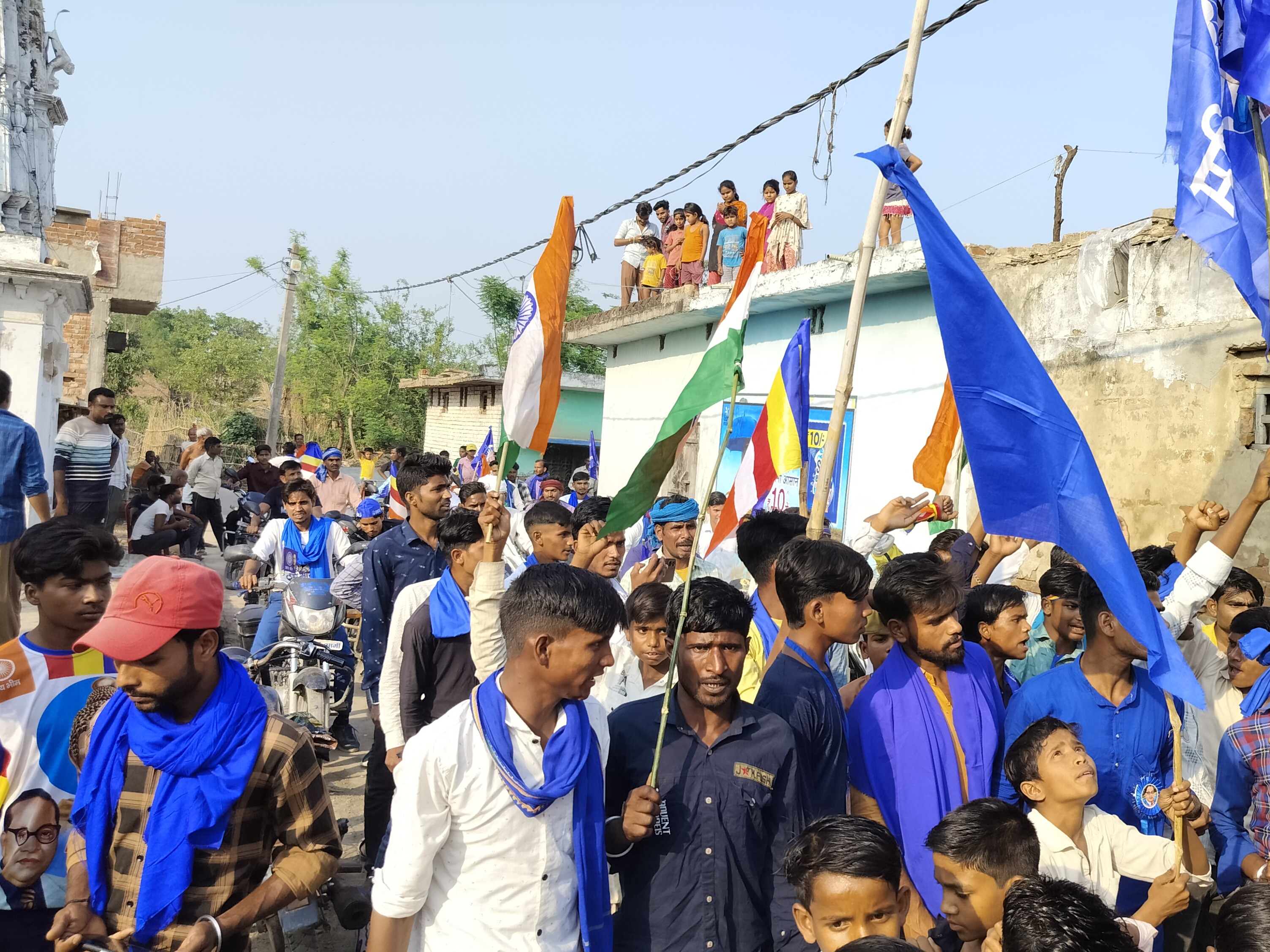Rath Yatra in Mihipurwa on the 134th birth anniversary of Baba Saheb