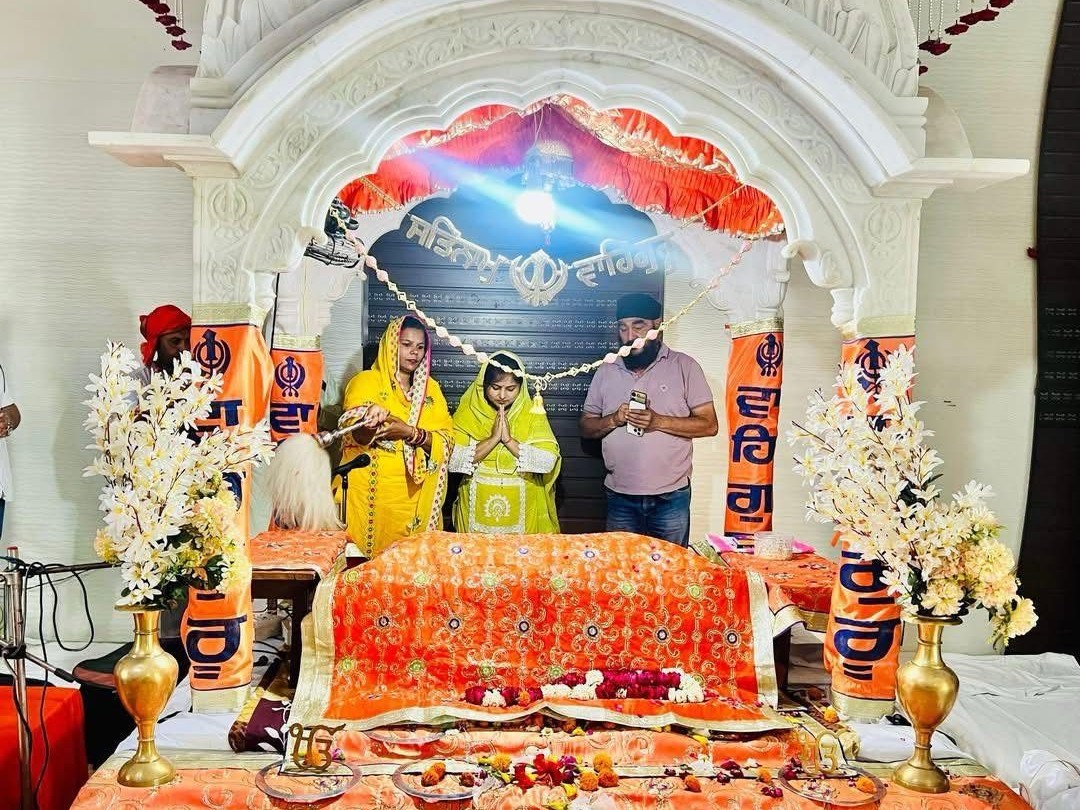 Guruvaani echoed in the Gurudwara of Khurja on Baisakhi