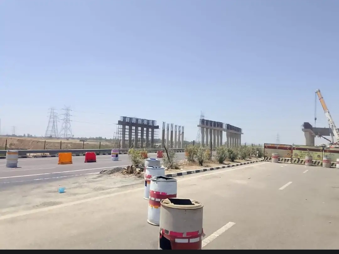 Big progress in interchange construction on Ganga Expressway