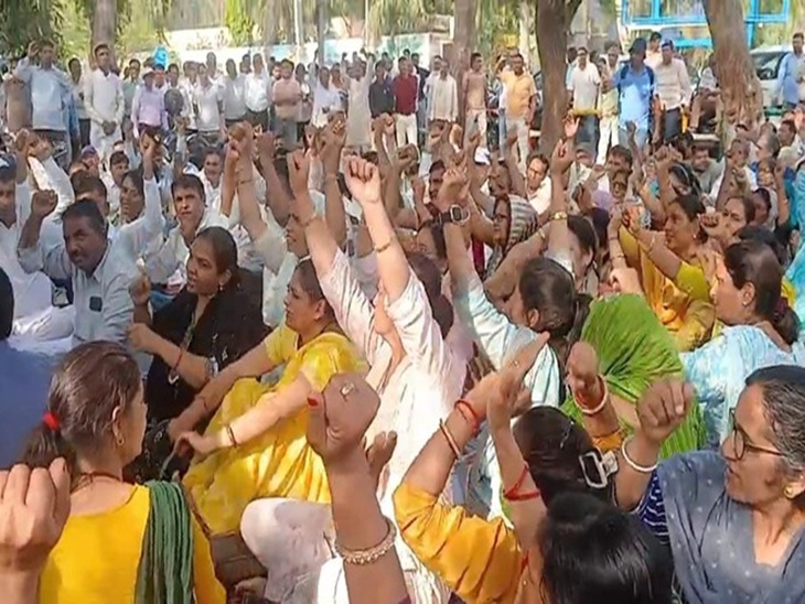 ਛੋਟੇ ਸਕੱਤਰੇਤ ਦੇ ਬਾਹਰ ਵਿਰੋਧ ਪ੍ਰਦਰਸ਼ਨ