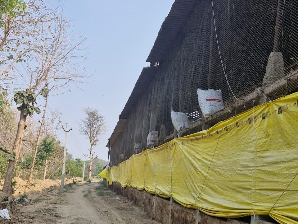Devotees are troubled by the poultry farm near the temple