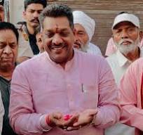 ਸੈਸਾ ਵਿੱਚ ਗਲੀ ਦੇ ਉਦਘਾਟਨ ਵਿਖੇ ਭਾਜਪਾ ਨੇਤਾ ਗੋਬਿੰਦ ਕੰਦਡਾ.