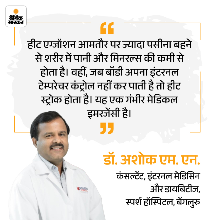 Heatwave warnings; Heat Stroke vs Heat Exhaustion Symptoms | Sehthanama- Symptoms of Heatstroke Symptoms in very heat: Learn when can be fatal, heat exction and hetstroke 9 ways 11 sehatnama20th april slide1 1745065102 -