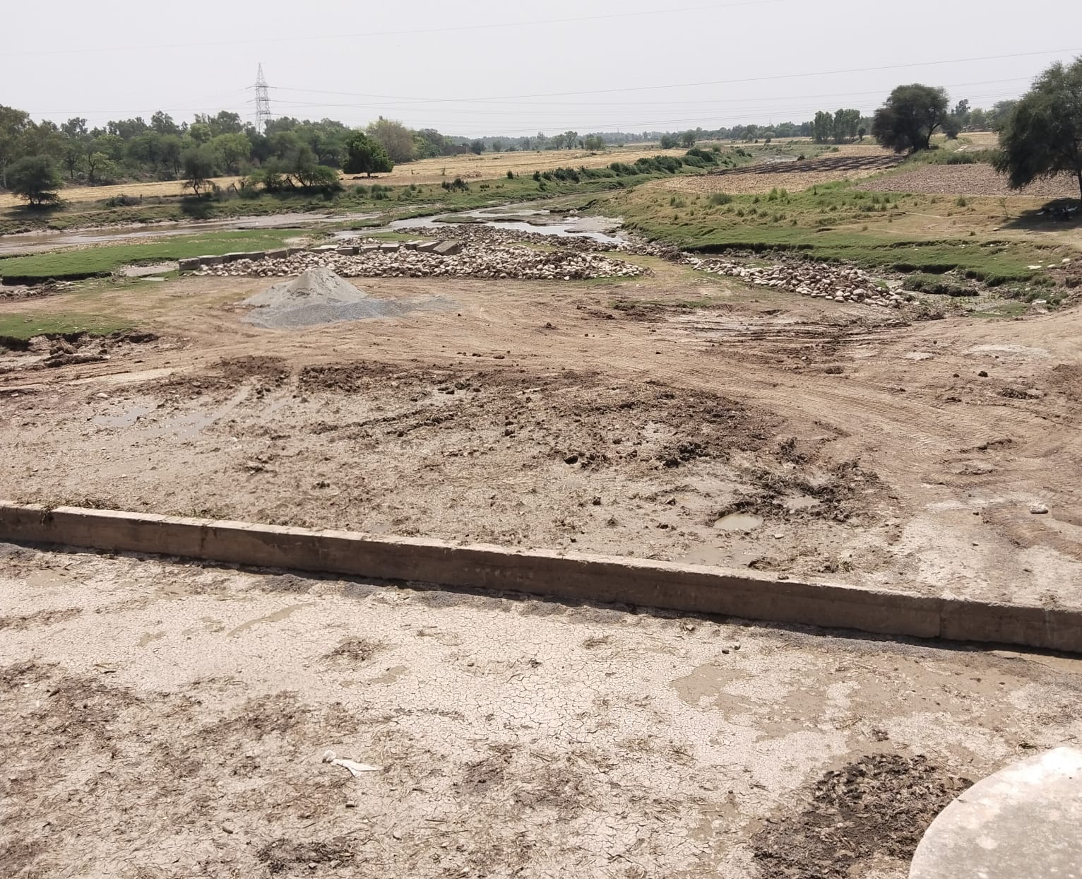 Sirsa Ghaggar River Otu Head Water Goes International Border Via ...