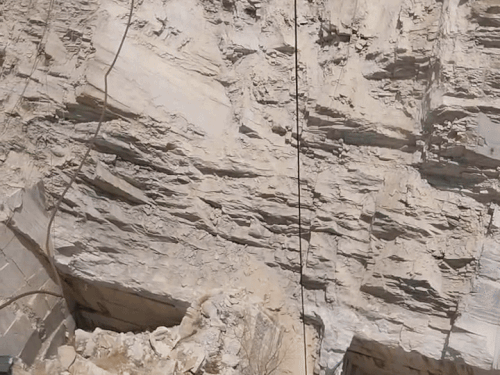 Collapsed Marble Part of the marble mine of Kalanada Dungri Range collapsed | कालानाडा ...
