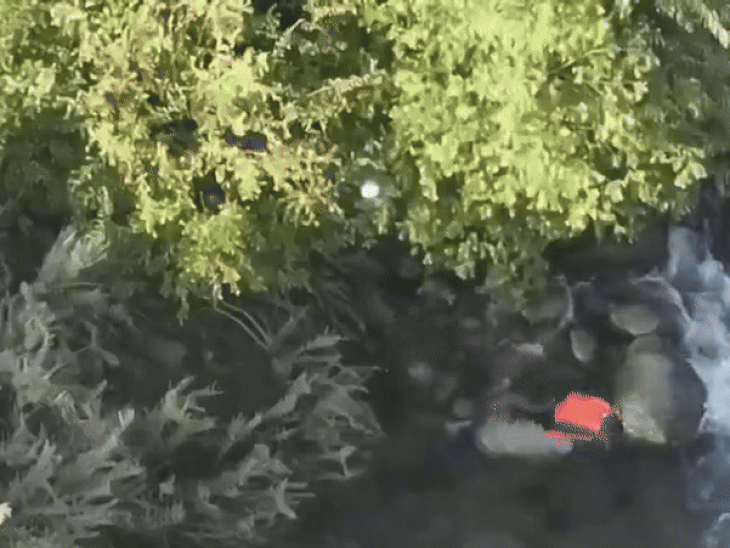 Imtiaz is seen jumping and flowing into the drain. - Dainik Bhaskar