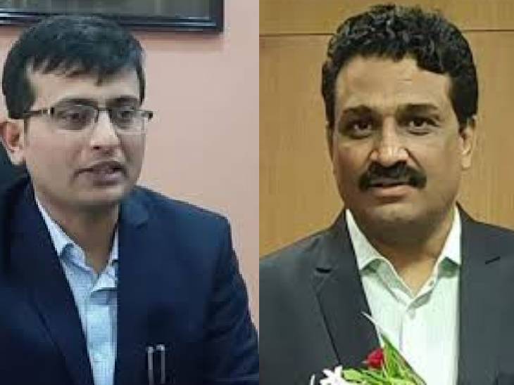 उज्जैन और अशोकनगर के तत्कालीन कलेक्टर नीरज कुमार सिंह और सुभाष कुमार द्विवेदी। - Dainik Bhaskar