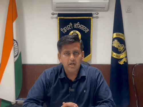 DC Himanshu Agarwal of Jalandhar giving information about the case.
