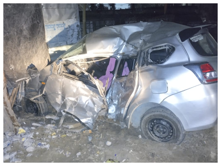 Car going to wedding procession collided with a tree in Katihar