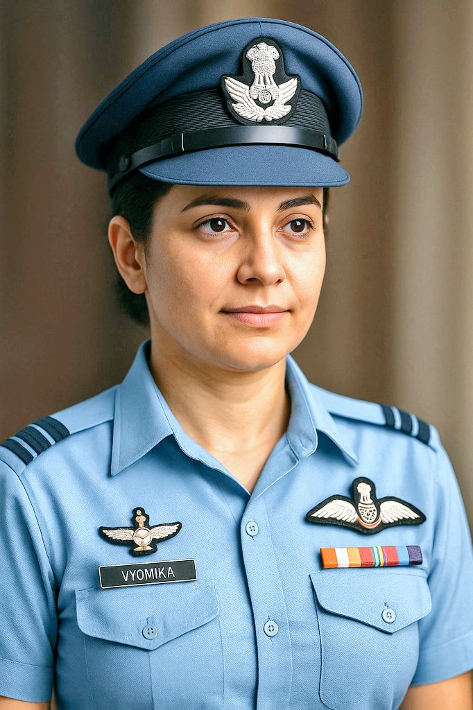 व्योमिका सिंग यांनी नागरी सुरक्षेसाठी प्रतिकूल परिस्थितीत बचाव कार्यात भाग घेतला आहे.