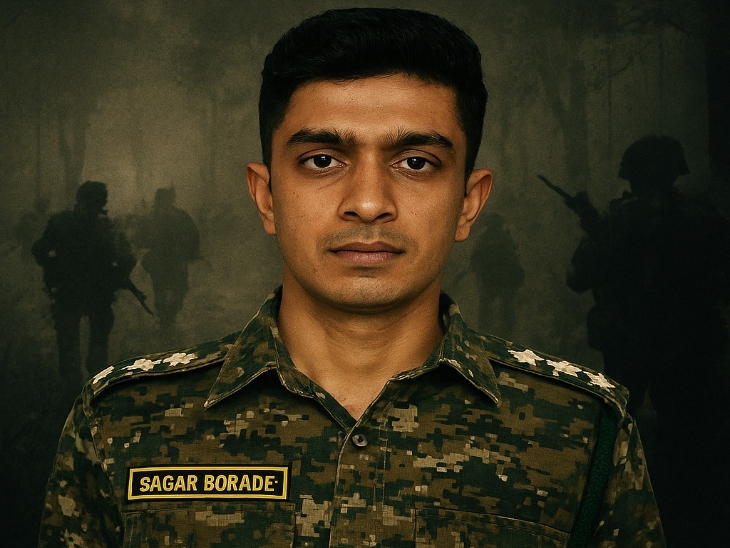 Sagar Borade, Assistant Commandant of CRPF, was hit by IED Blast.
