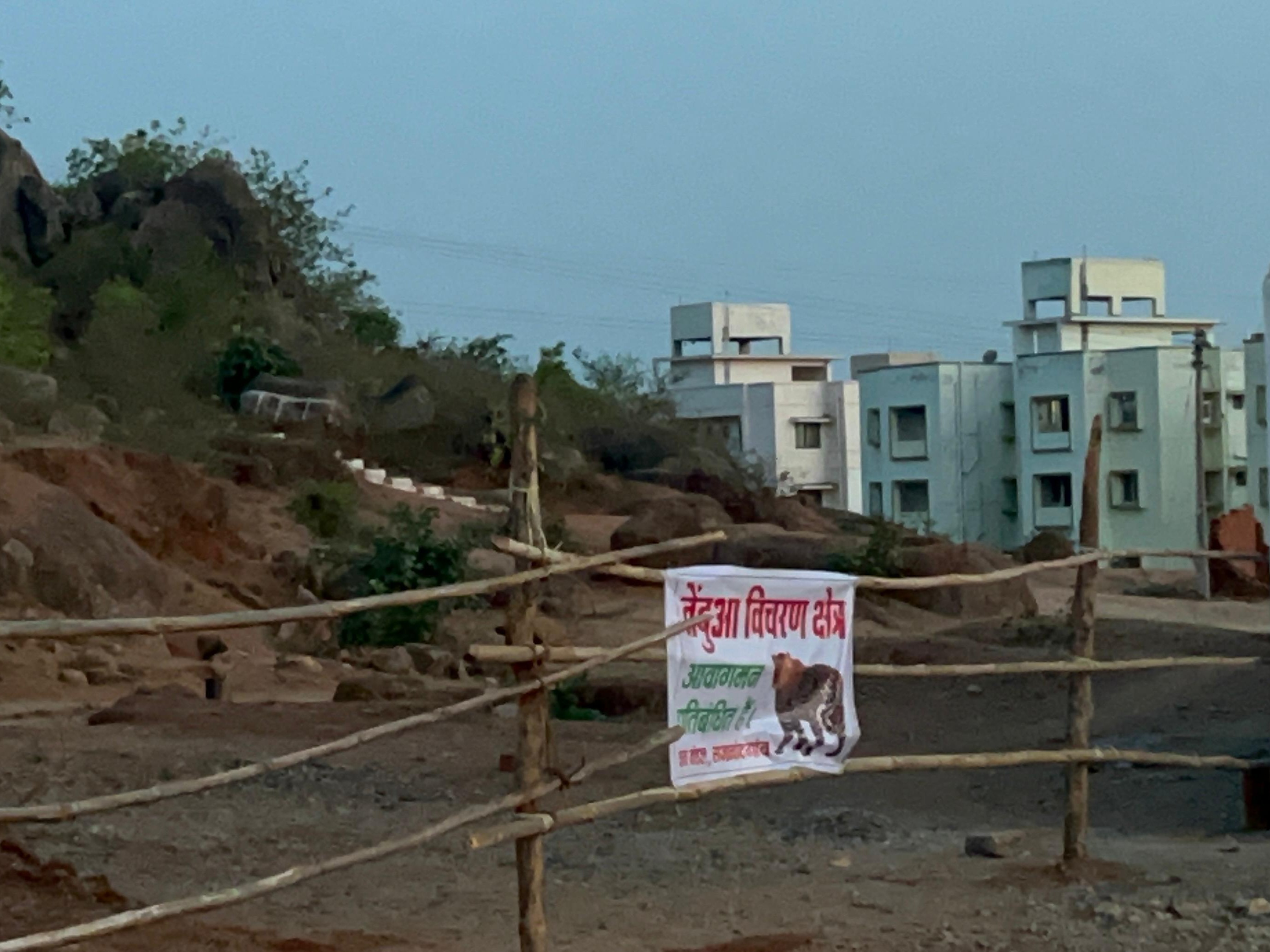 तेंदुए की मौजूदगी से स्थानीय लोगों में डर का माहौल था।
