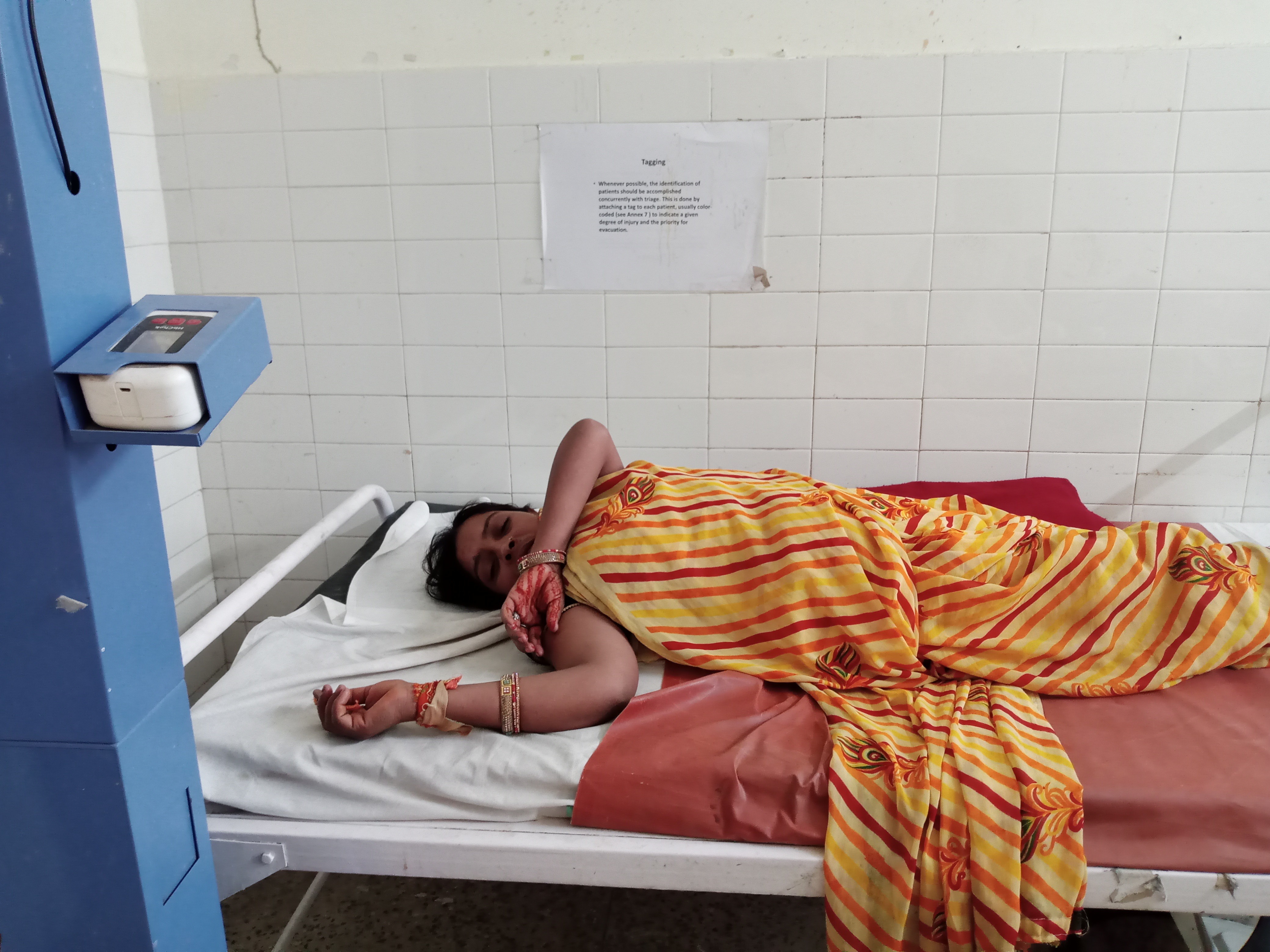 The woman's condition worsened due to lizard bite