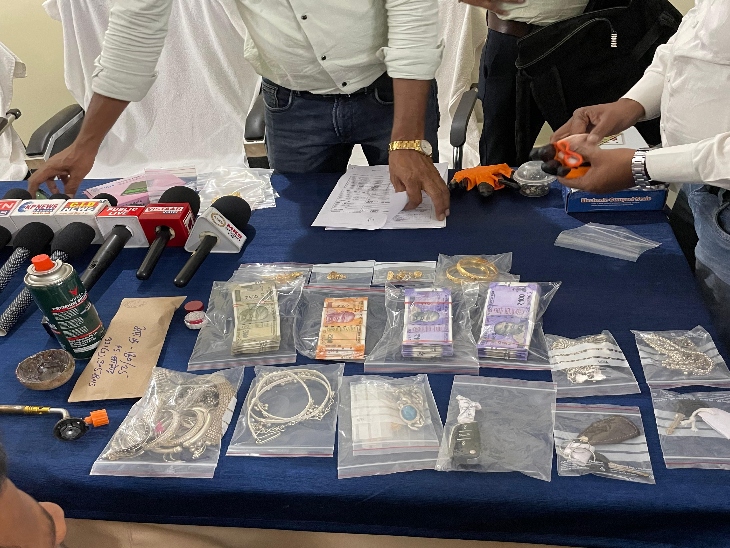 चोरी किए गए 31 लाख के जेवरात और नगद बरामद