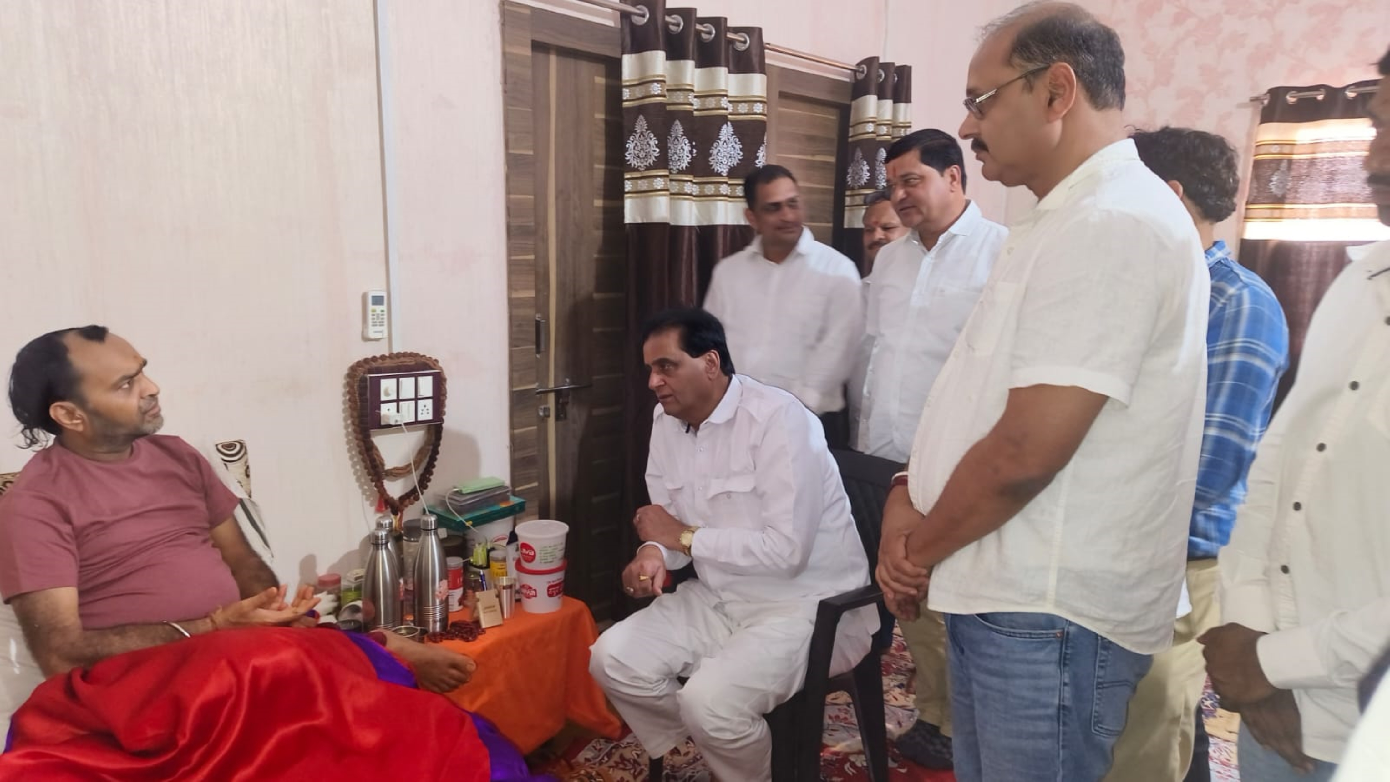 Batul Rokadia MLA Kriplani visited Rokadia Balaji and listened to Shrimad Bhagwat Katha