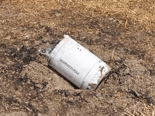 बटाला में मिसाइल के टुकड़े पर चाइना मेड PE-15 लिखा था। - Dainik Bhaskar