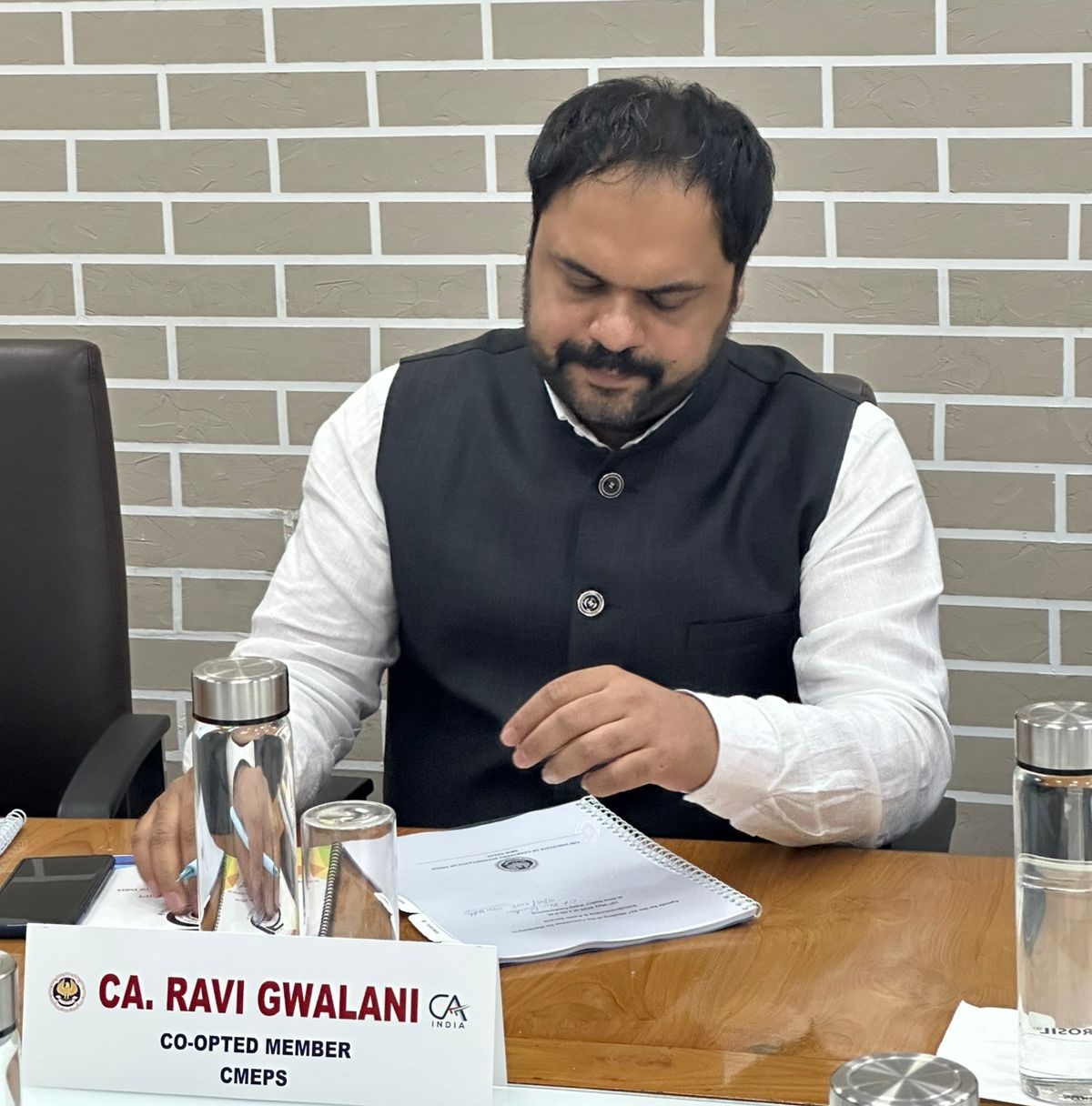 छत्तीसगढ़ से सीए रवि ग्वालानी ने ICAI की बैठक में लिया हिस्सा