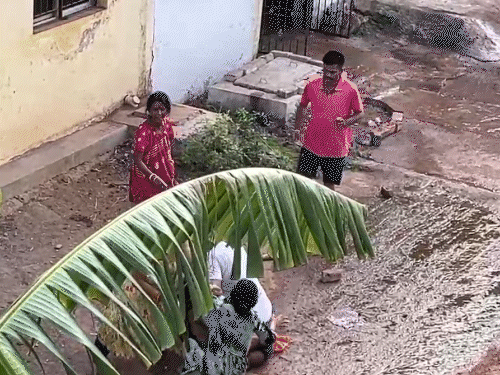 विवाद के बाद मारपीट में महिला-पुरुष सब कूद पड़े।