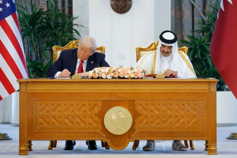 There was a separate deal of Rs 100 lakh crore between Trump and Qatar.