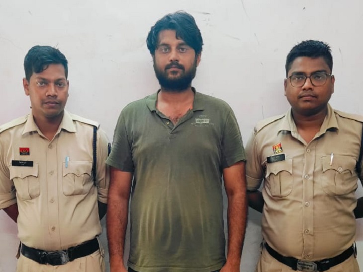 पुलिस की गिरफ्त में आरोपी - Dainik Bhaskar