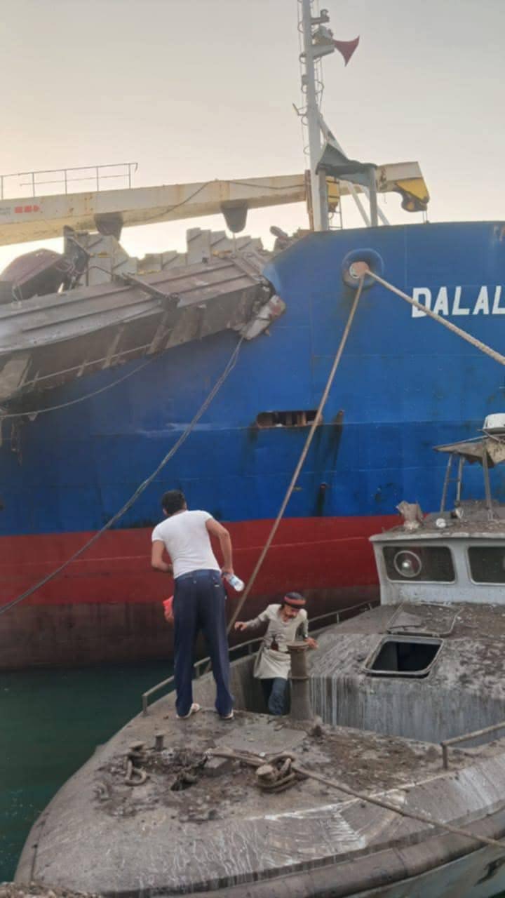 In the Israeli attack, the ships at Hodeeedah Port were greatly damaged.