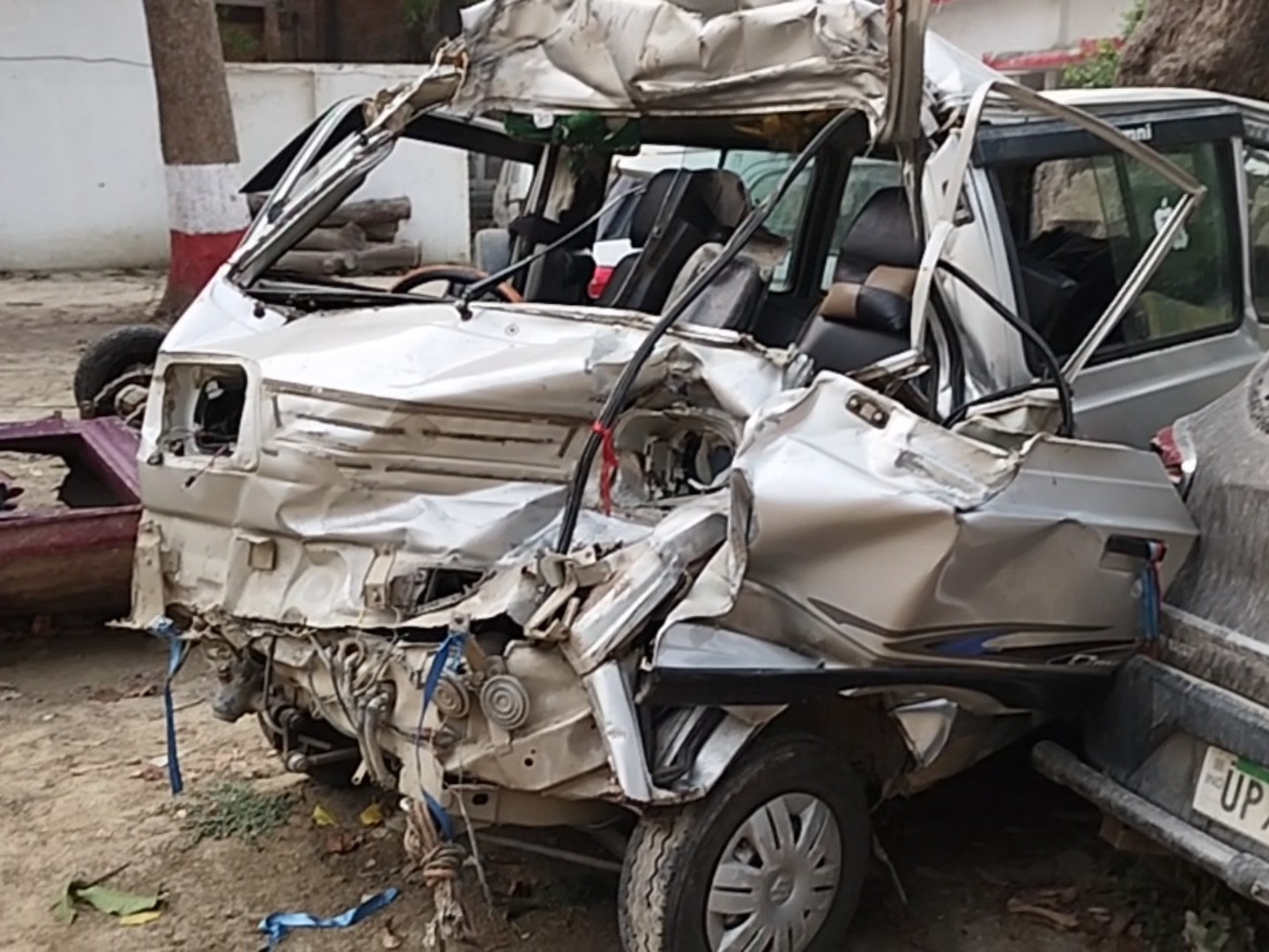 Van returning from the wedding procession collided with a DCM truck
