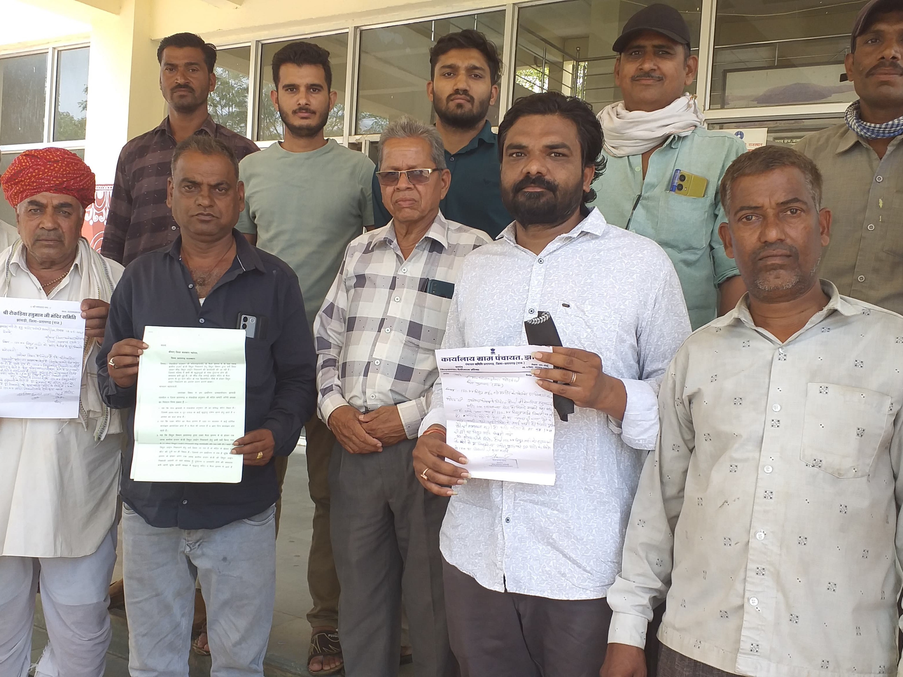 Batul Rokadia Opposition to electric line in Rokadia Hanuman temple