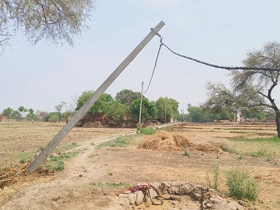 Danger from dilapidated electric wires and tilted poles in Severai ...