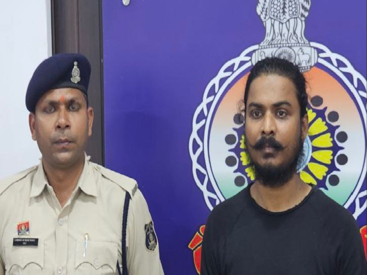आरोपी पिंदू पुलिस की हिरासत में