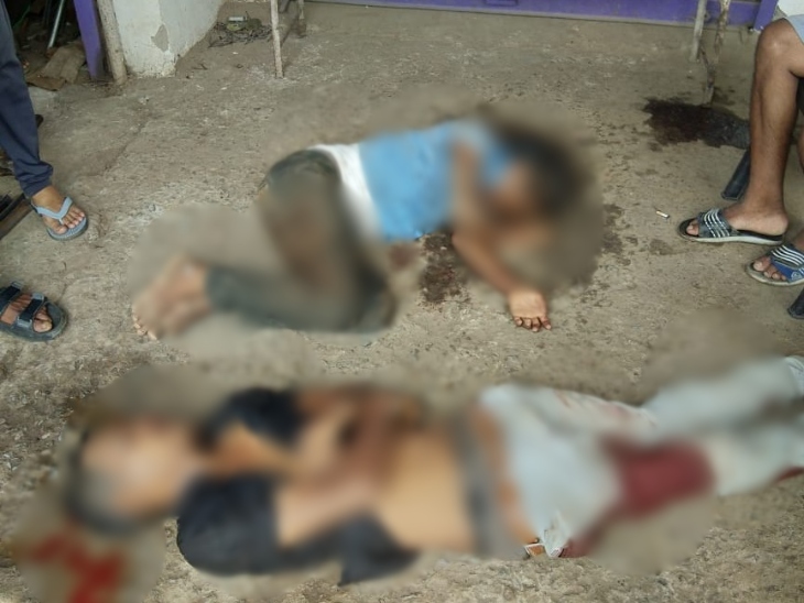 सड़क में दो लोग मृत पड़े रहे