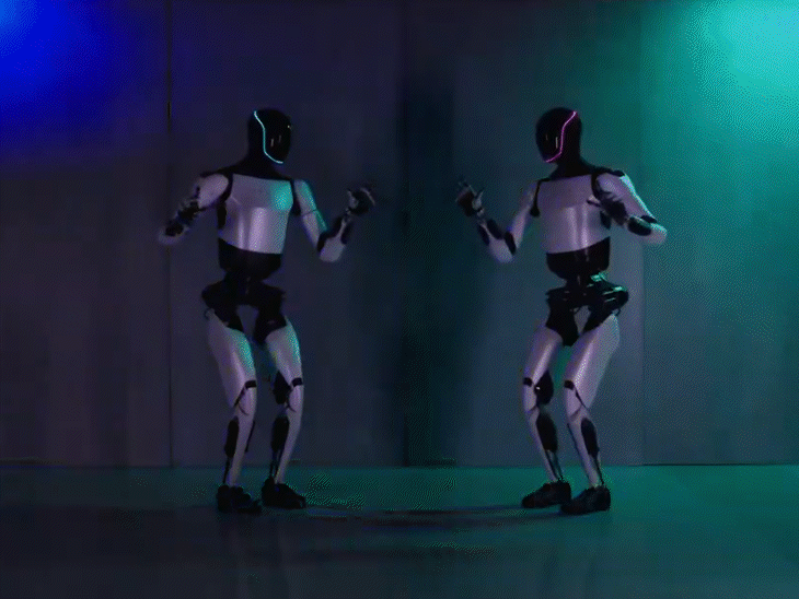 Optimus is now able to move your hands and feet with the help of vision and joint position encoder.