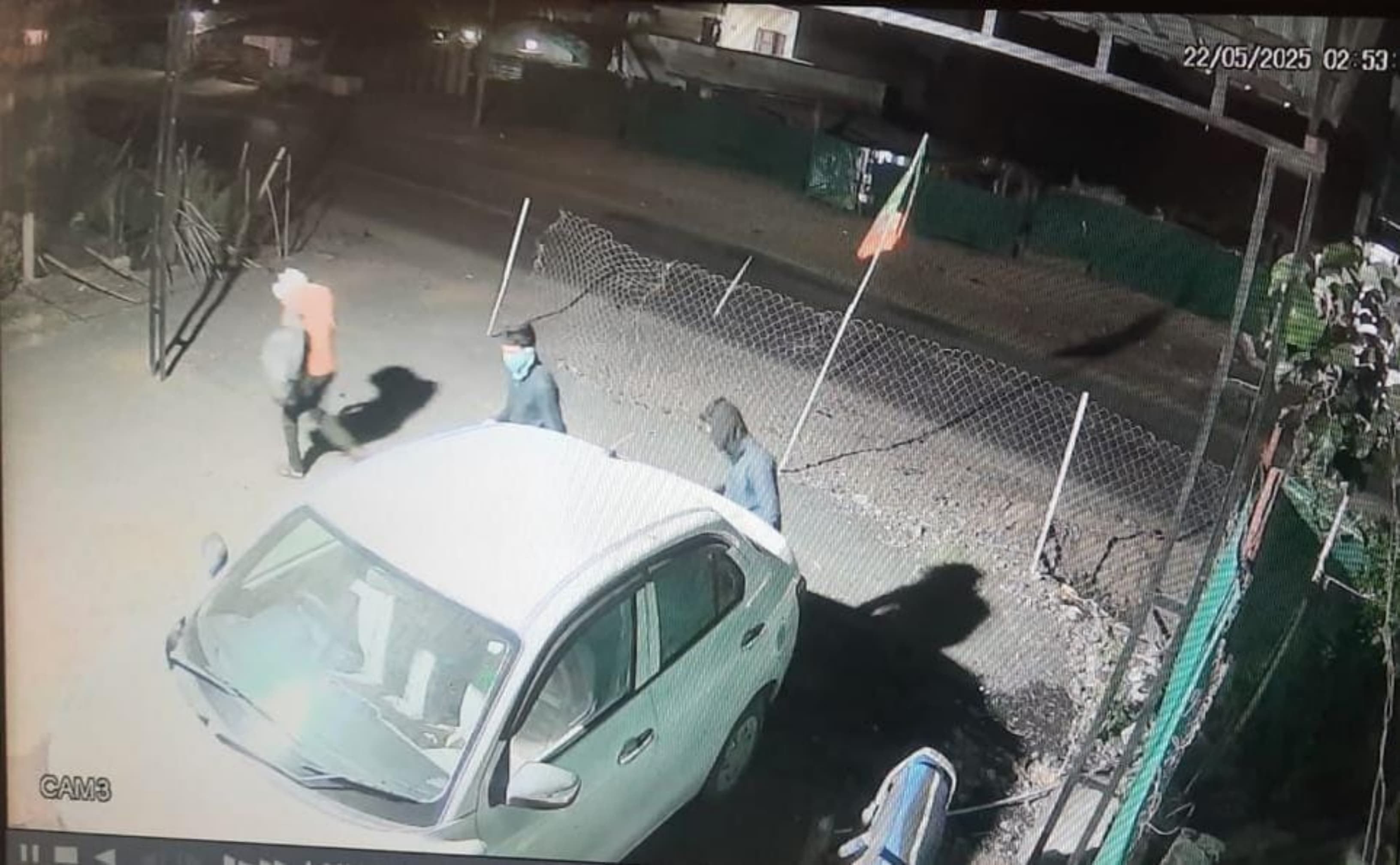 Three masked men stole Rs 3 lakh cash, a car and oil barrels from a ...
