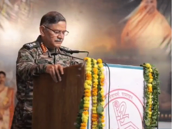 The army chief addressed the disabled students at the Kancha temple.