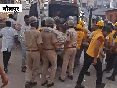 धौलपुर में पुराना अस्पताल परिसर में हवाई हमले का मॉक ड्रिल हुई। अस्पताल परिसर में एक के बाद एक कई धमाके हुए थे। पुलिसकर्मियों ने घायलों को उठाकर एंबुलेंस से अस्पताल पहुंचाया।